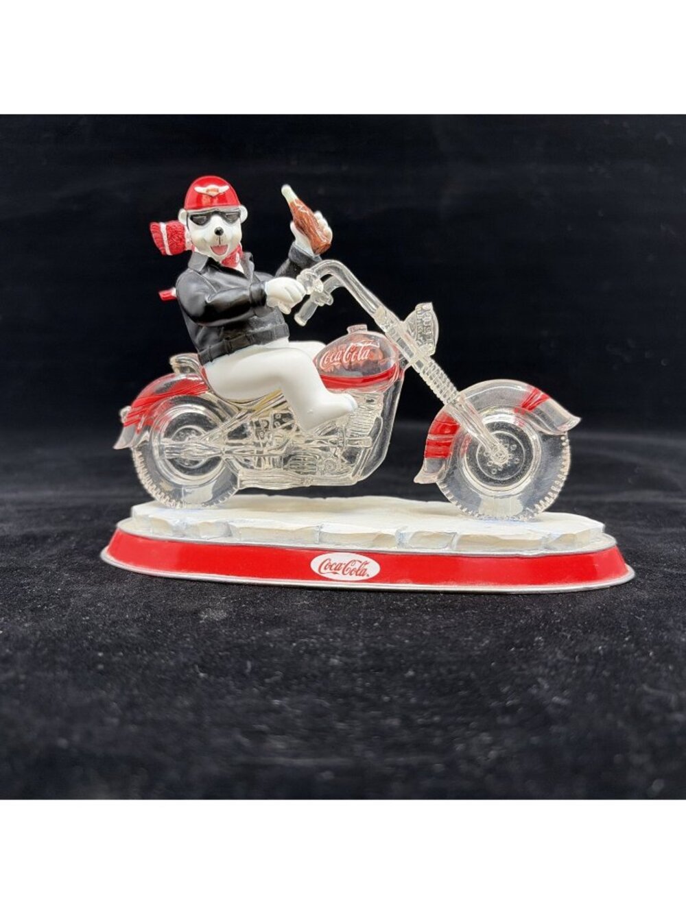 Coca-Cola Polar Bear One Cool Ride Figurine Hamilton Collection Cruiser 8788A